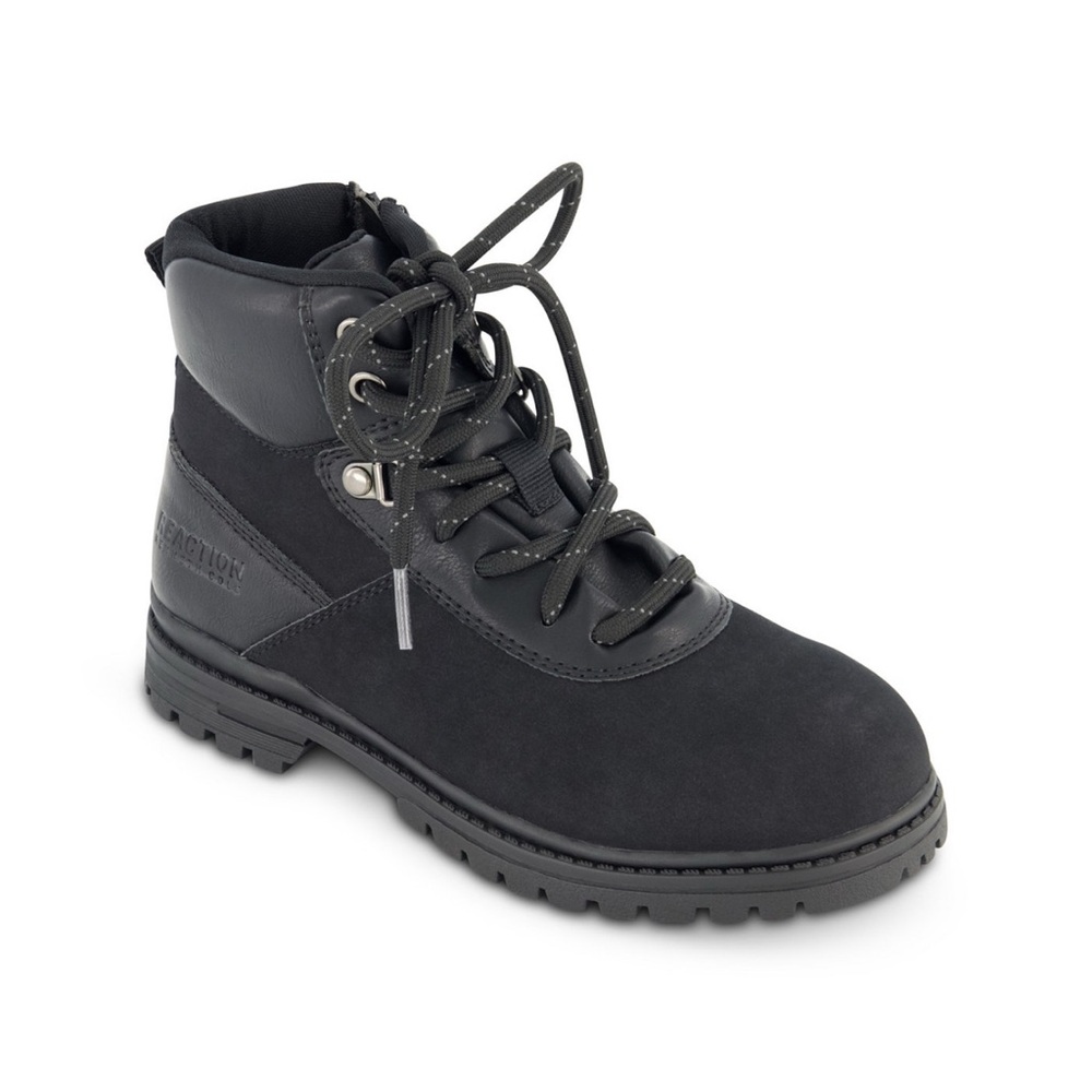 Kenneth Cole Reaction Black Combat Boots